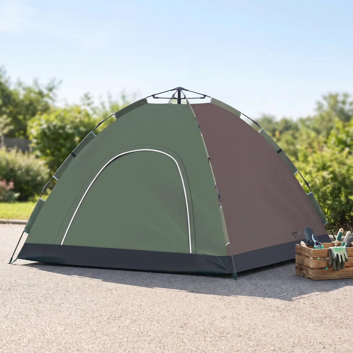 Outsunny Pop-Up Campingzelt für 4 Personen