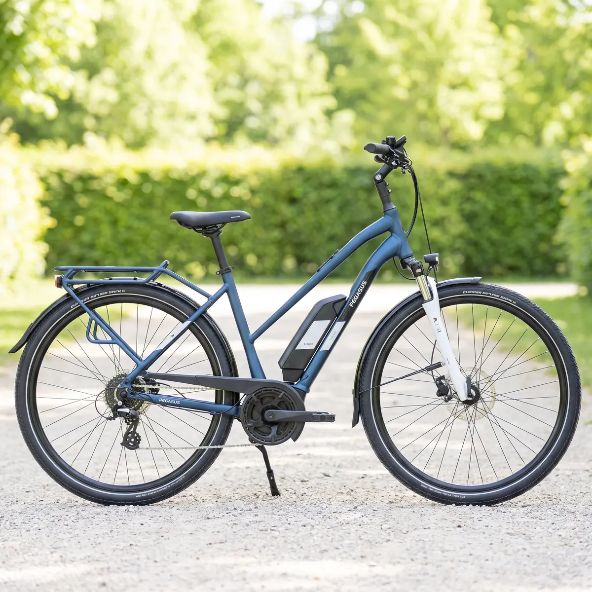 Pegasus Solero E8 Plus 500 Wh Damen Trapez blau 2024