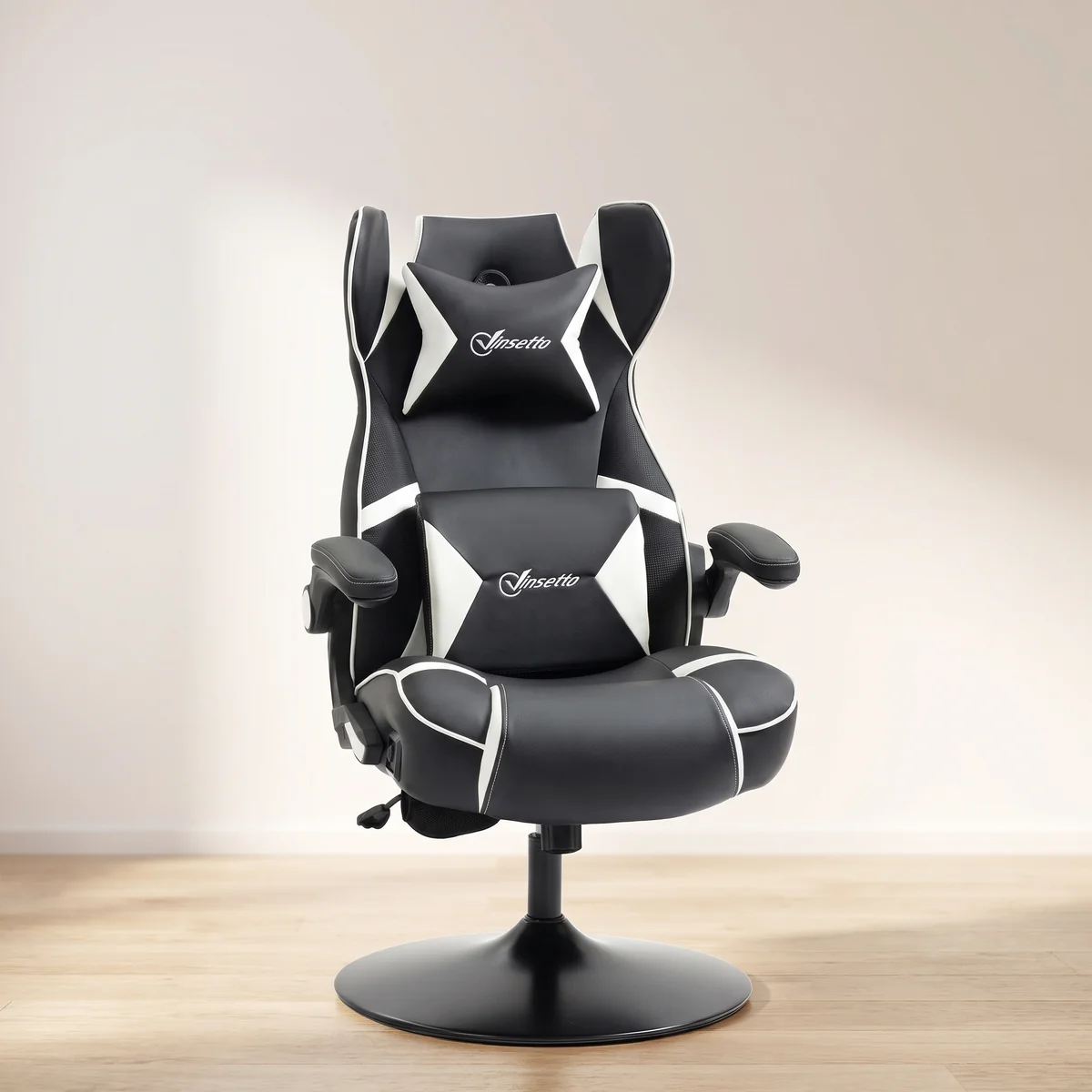 HOMCOM Vinsetto Gamingsessel mit Wippfunktion Gamingstuhl mit Lautsprecher