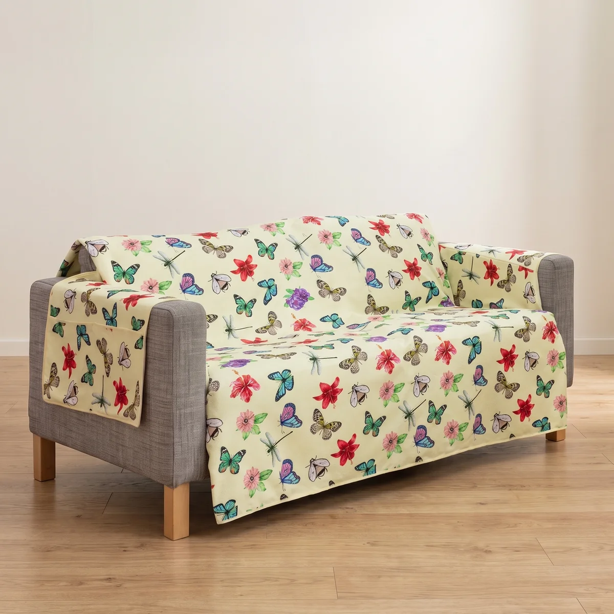 viva domo Frottee-Sofaschoner „Schmetterling“