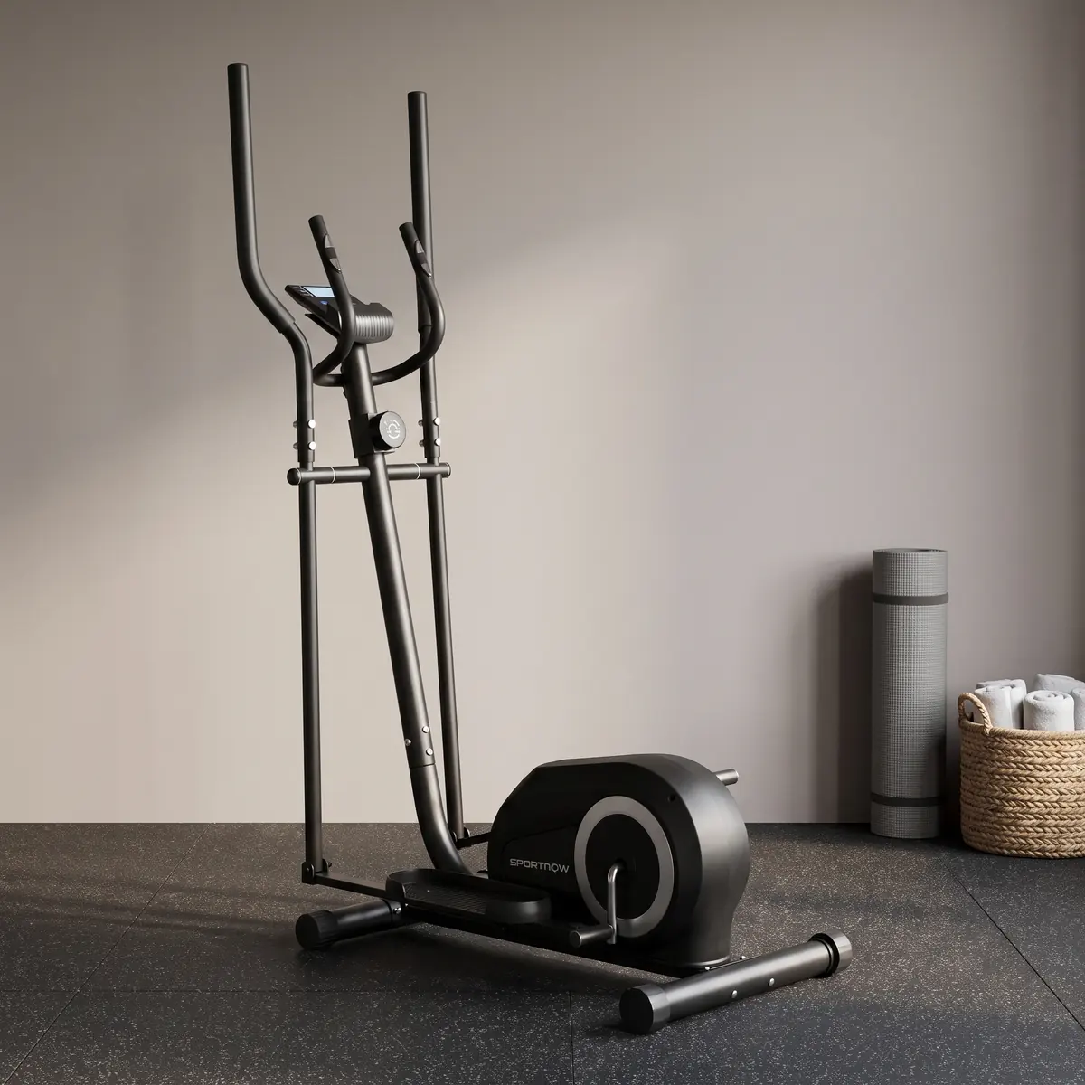 SPORTNOW Crosstrainer für Zuhause Magnetischer Ellipsentrainer mit Bluetooth