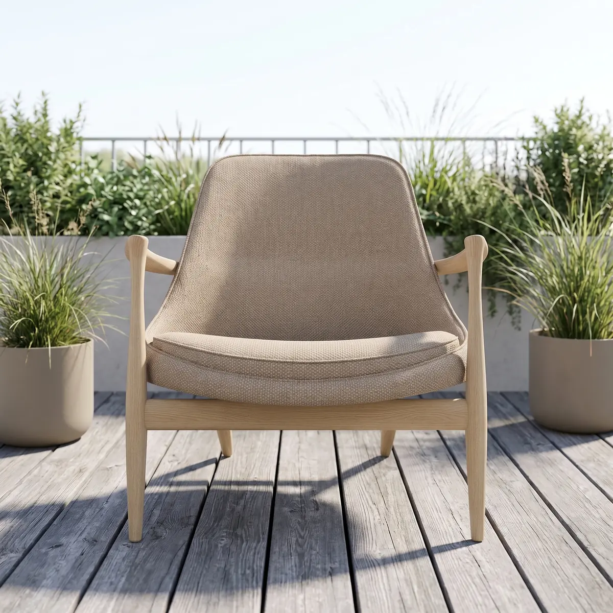 Elizabeth Lounge Sessel – helle Eiche