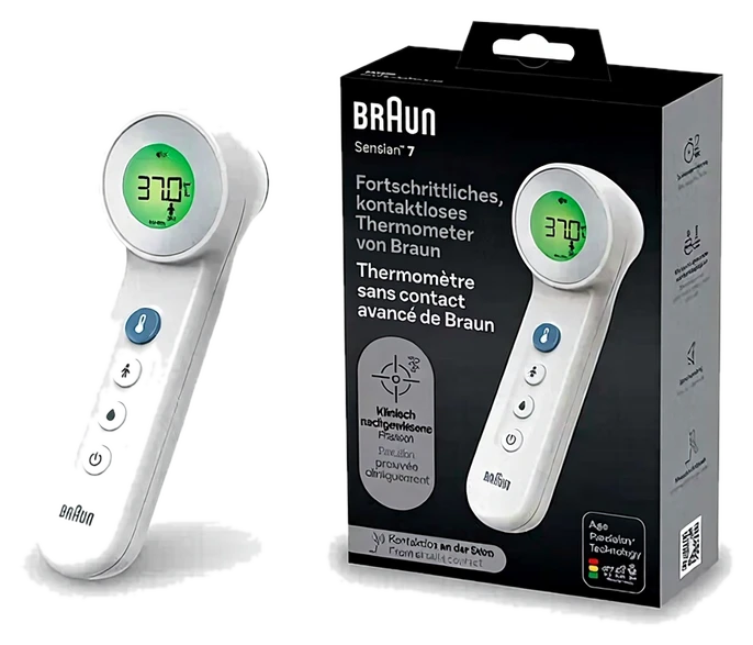 Braun ThermoScan BNT400WE Stirnthermometer