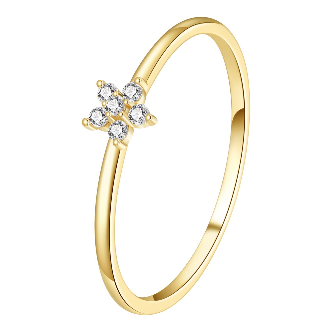 Hey Happiness Bloom Ring 14K Gold – Gold / Ø 15.7 mm