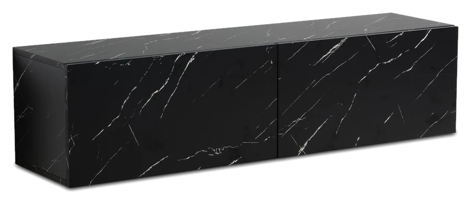 FineBuy Lowboard Hängend Marmor-Optik 120x30x30 cm TV-Schrank