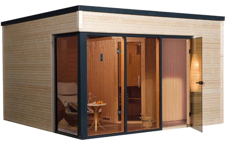 weka Design-Saunahaus CUBILIS Sparset natur