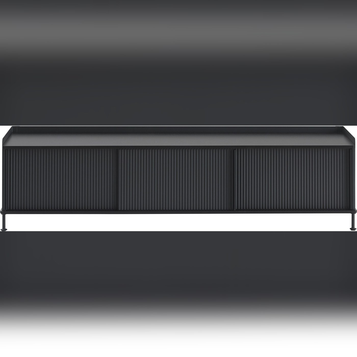 TV-Schränke Enfold Schrank 186 cm schwarz