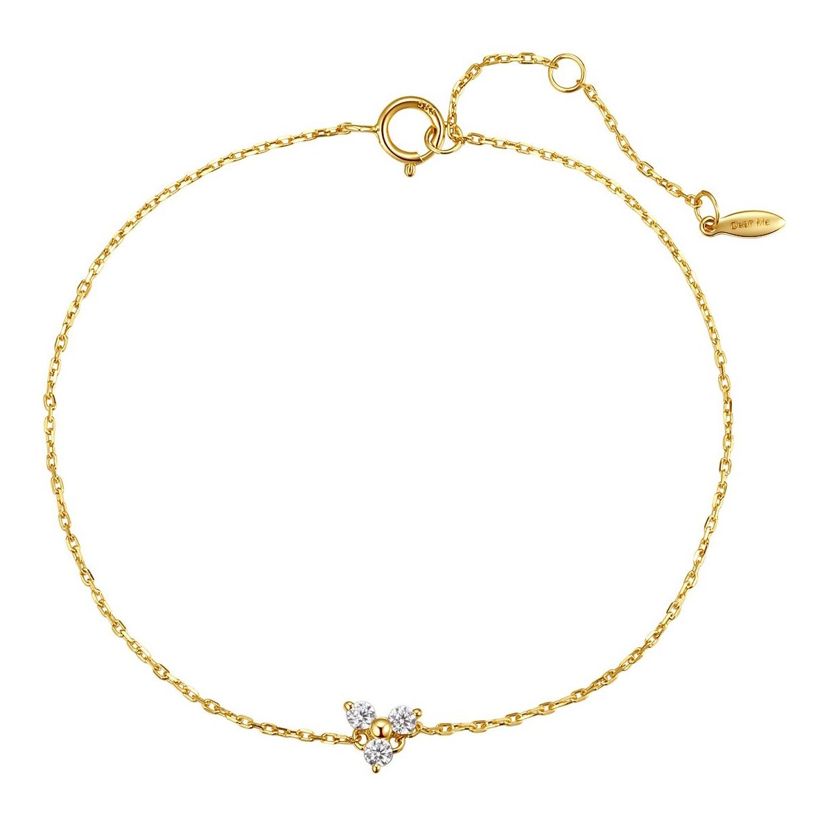 Hey Happiness Trinity Armband 14K Gold – Gold
