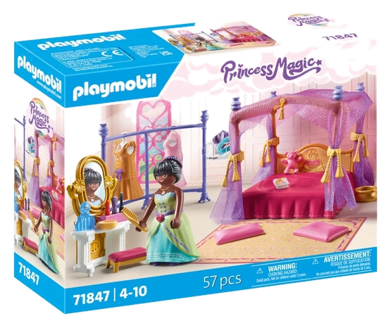 PLAYMOBIL Spielzeug Prinzessinnen-Spielset: Magisches Prinzessin-Schlafzimmer
