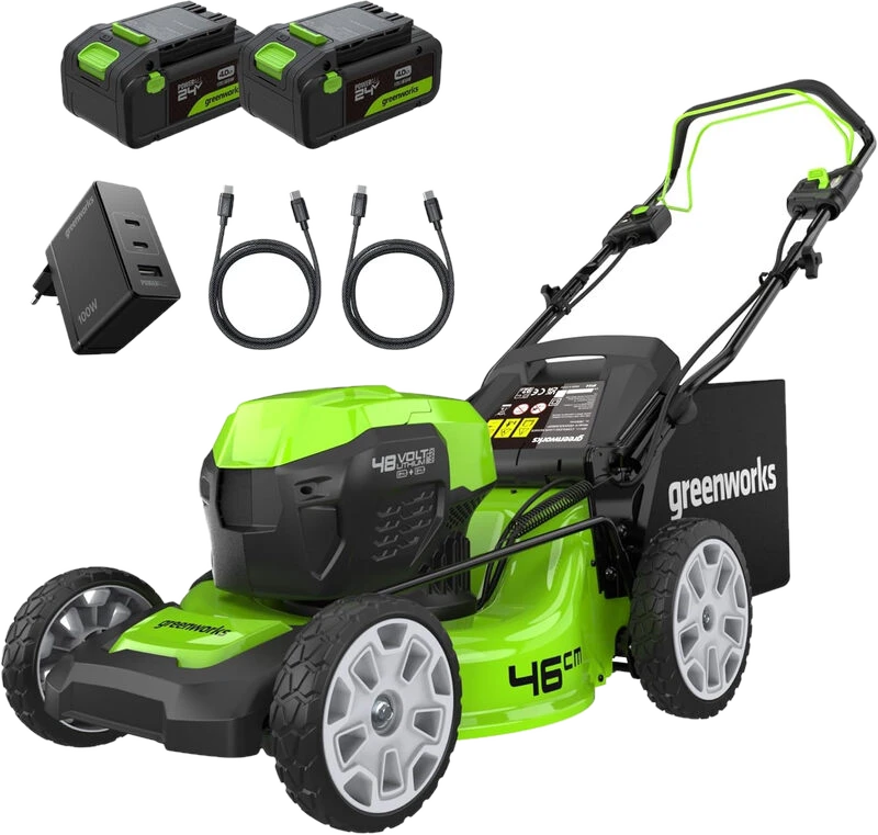 greenworks 48 V (2 ×24 V) Selbstfahrender kabelloser Rasenmäher