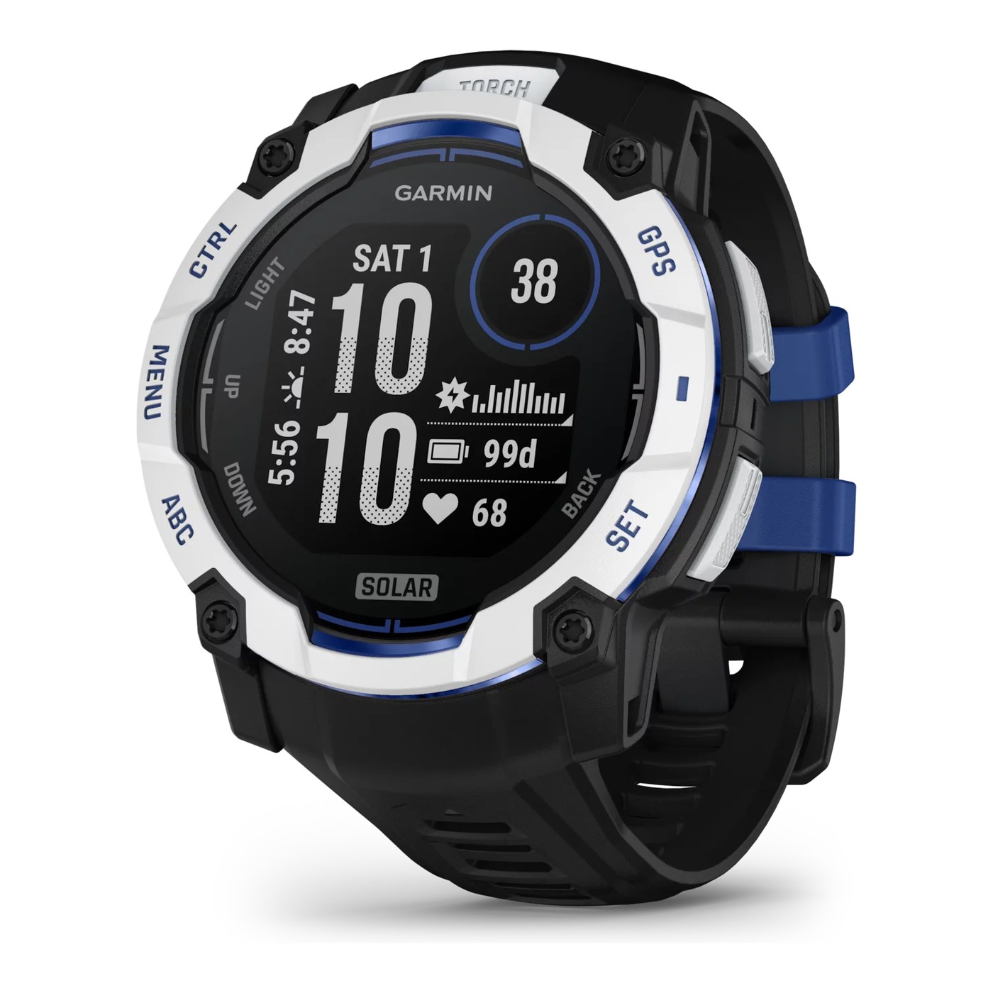 Garmin Instinct 3,50mm,Solar,Whitestone mit Black Band,WW