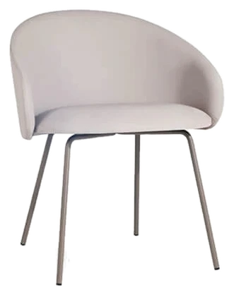 Sessel Papatya Glera-K ML beiges Kunstleder
