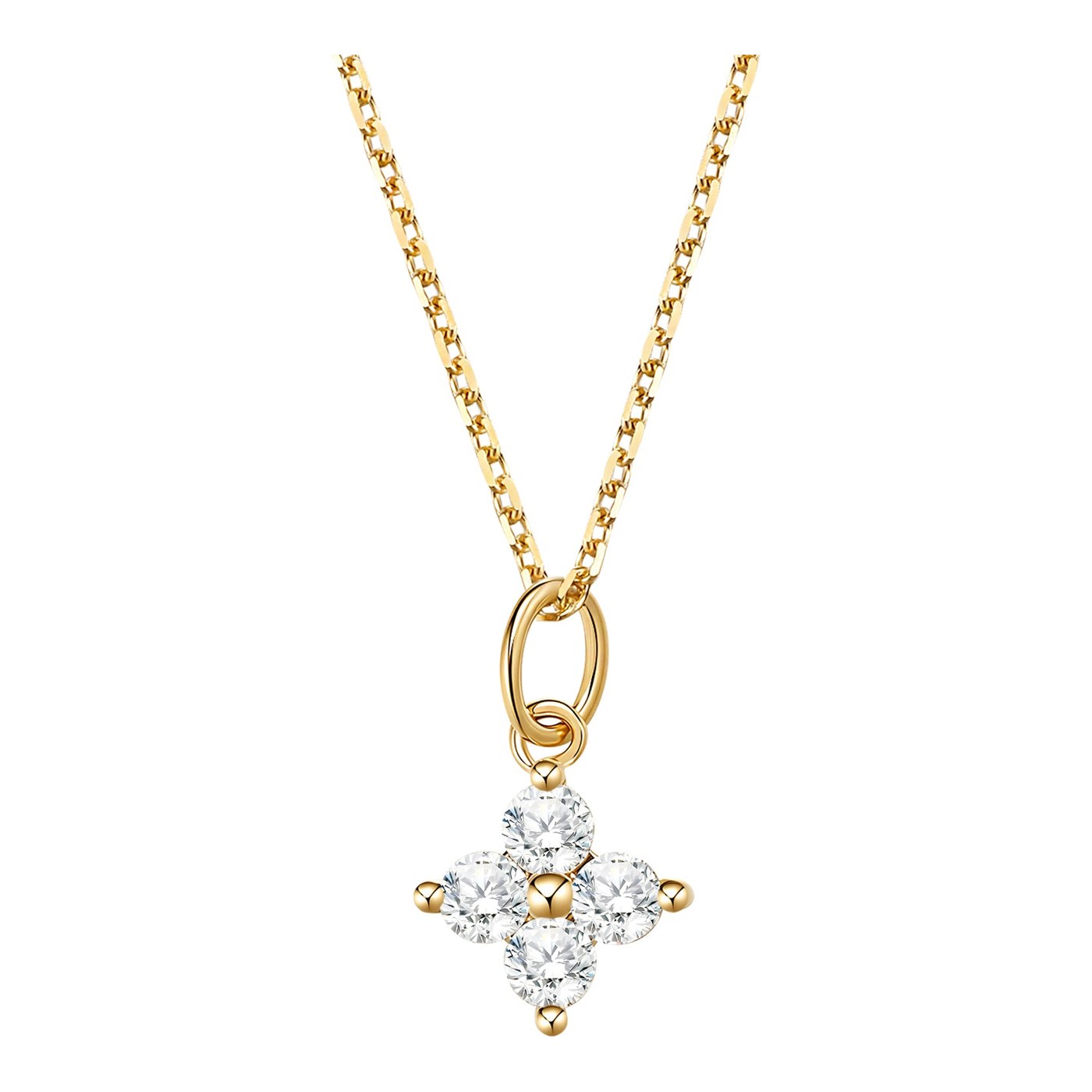 Hey Happiness Luck Halskette 14K Gold – Gold