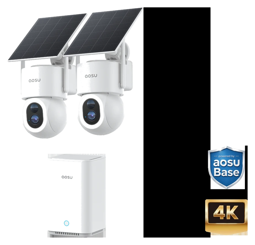 aosu | SECURITY SolarCam D1 Max System – 2-Cam Kit