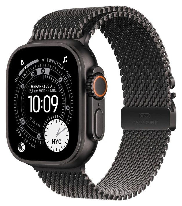 Apple Watch Ultra 3 GPS + Cellular 49 mm schwarzes Titangehäuse