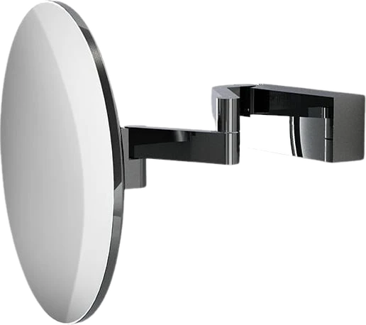 Schminkspiegel Vision R Unlit Kosmetikspiegel mit 5x Vergrößerung Chrom für Wandmontage