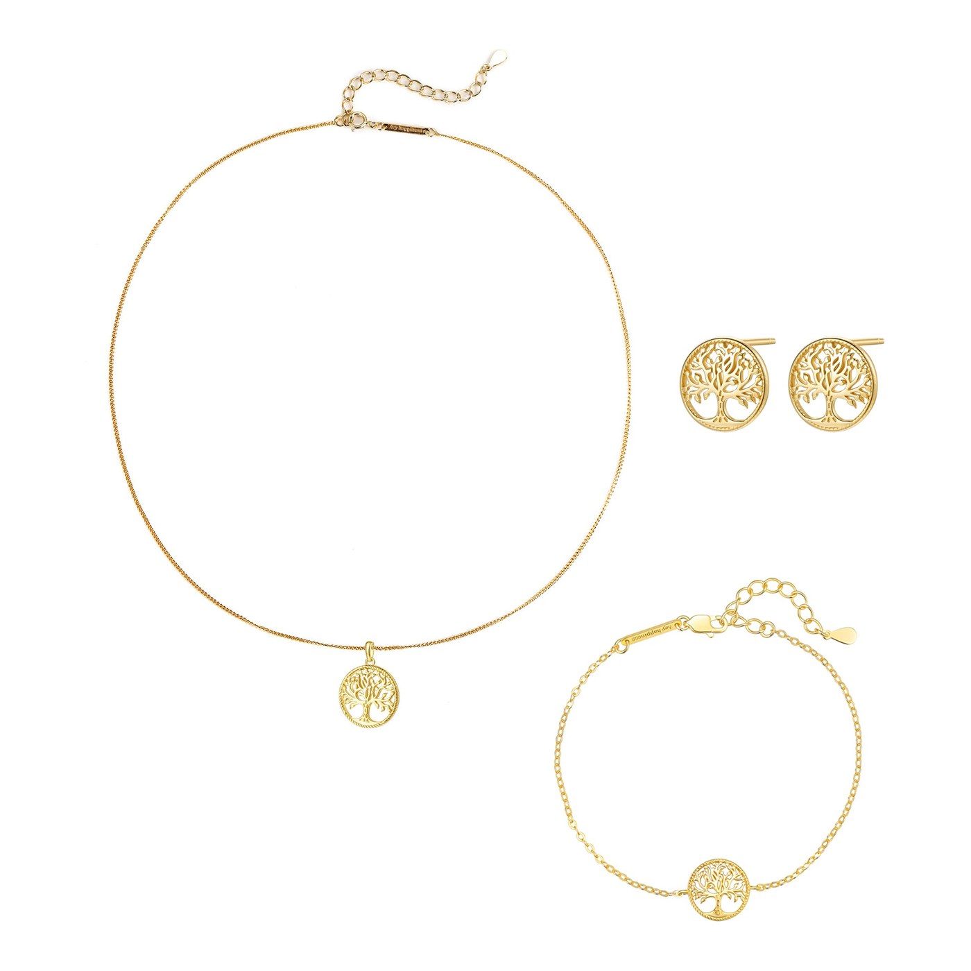 Hey Happiness Lebensbaum Schmuck-Set Sterlingsilber