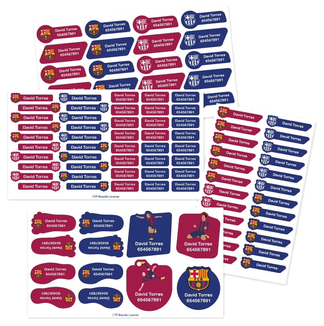 Stikets Real Madrid Etiketten-Set