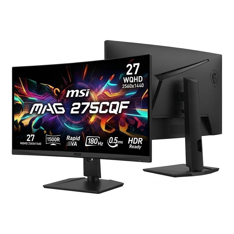 68,58cm/27"" (2560x1440) MSI MAG 275CQF E18 16:9 Curved RapidVA 0,5ms 180Hz