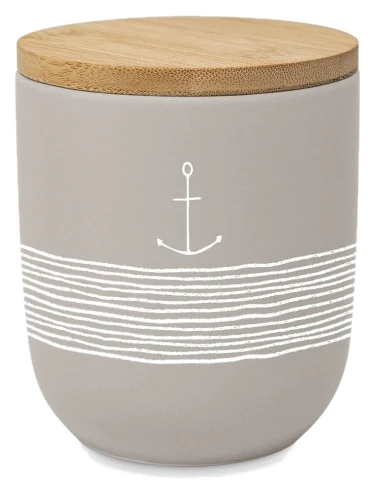 Seaside No.64 Maritime Vorratsdose mit Anker in Taupe