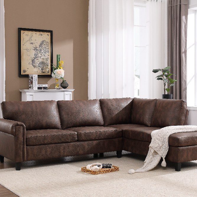 Happy Home Ecksofa HSP127-BRN
