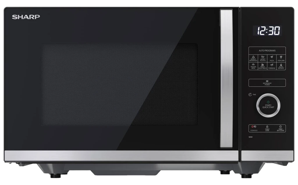 Sharp Mikrowelle YC-QS254AE-B schwarz Stahl