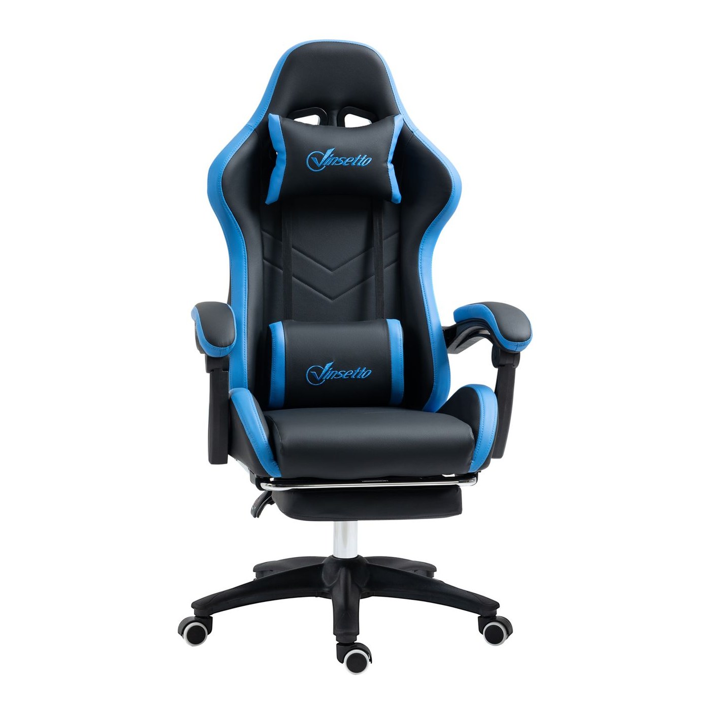 Vinsetto Gaming Stuhl Bürostuhl Computerstuhl mit Lendenkissen