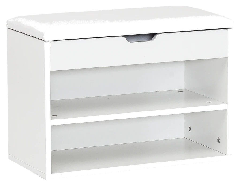 FineBuy Schuhbank mit Sitzfläche Garderoben-Bank Holz 60 x 40 x 30 cm