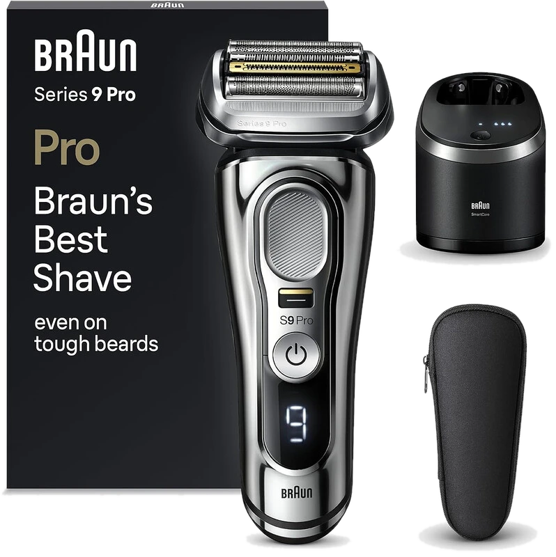 BRAUN Series 9 Pro Premium Elektrorasierer für Herren mit 4+1 Scherkopf