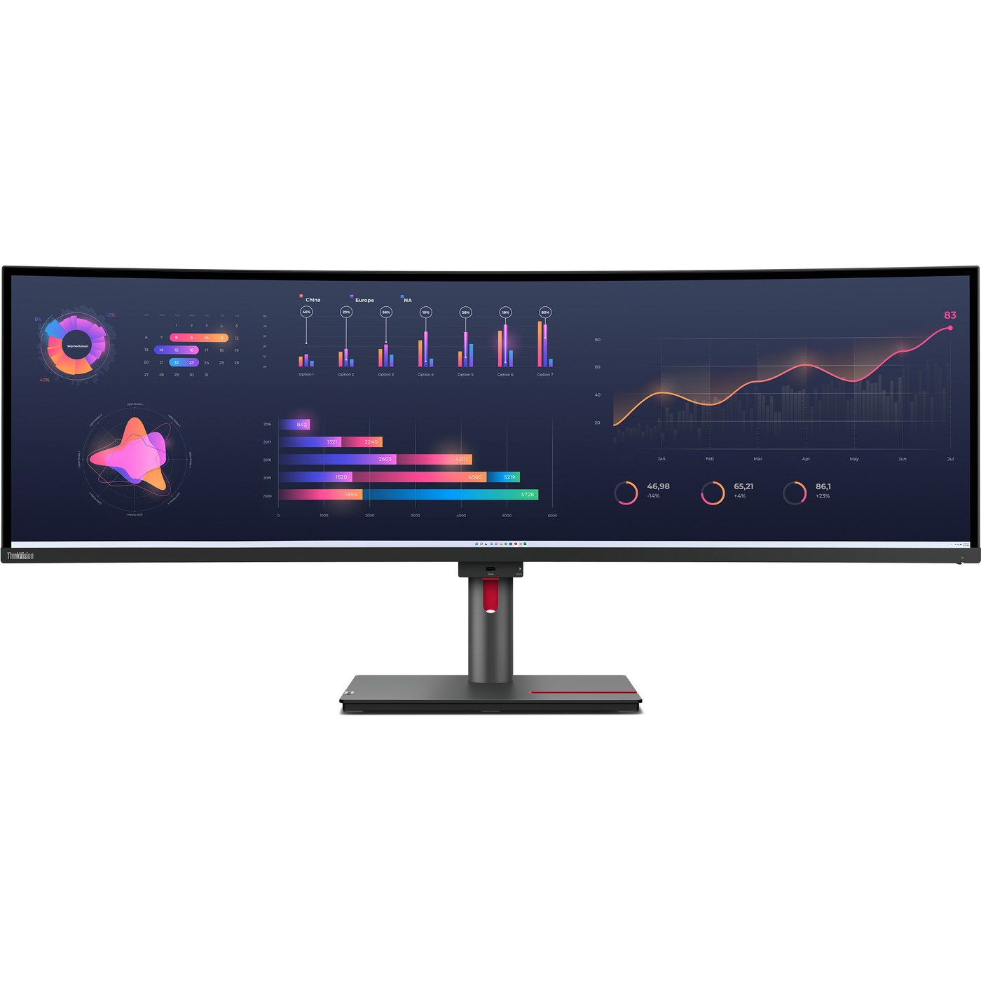 Lenovo ThinkVision P49w-30 computer monitor