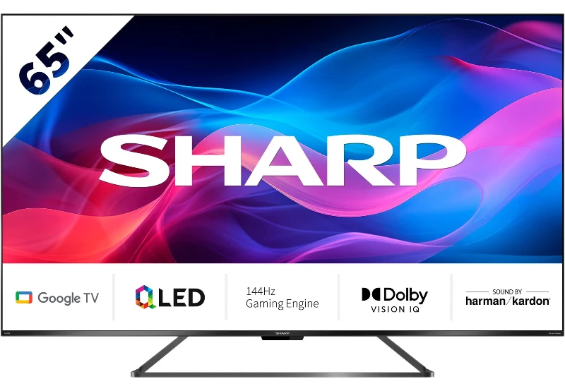 SHARP Fernseher QLED 65 Zoll 4K UHD 144 Hz Google TV