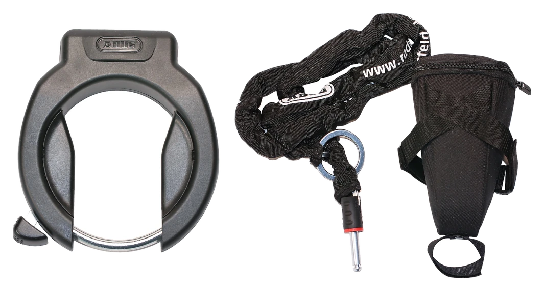 Abus Rahmenschloss Pro Amparo 4750 X NR + Zusatzkette Pro Sh