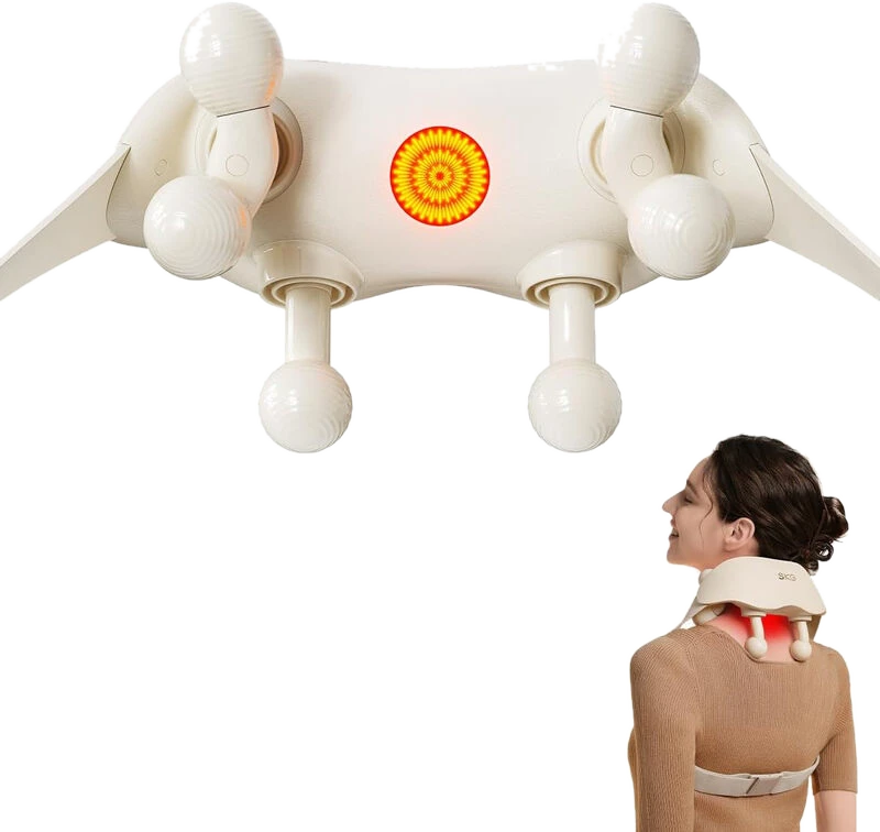 SKG Nacken- und Schultermassagegerät mit Knetmassage & Rotlicht-Moxibustion