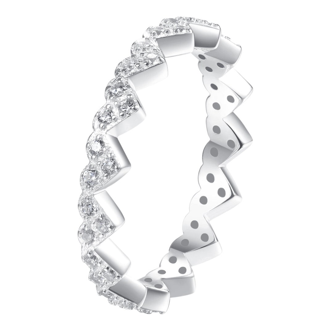 Hey Happiness Holding Herzs Ring Sterlingsilber