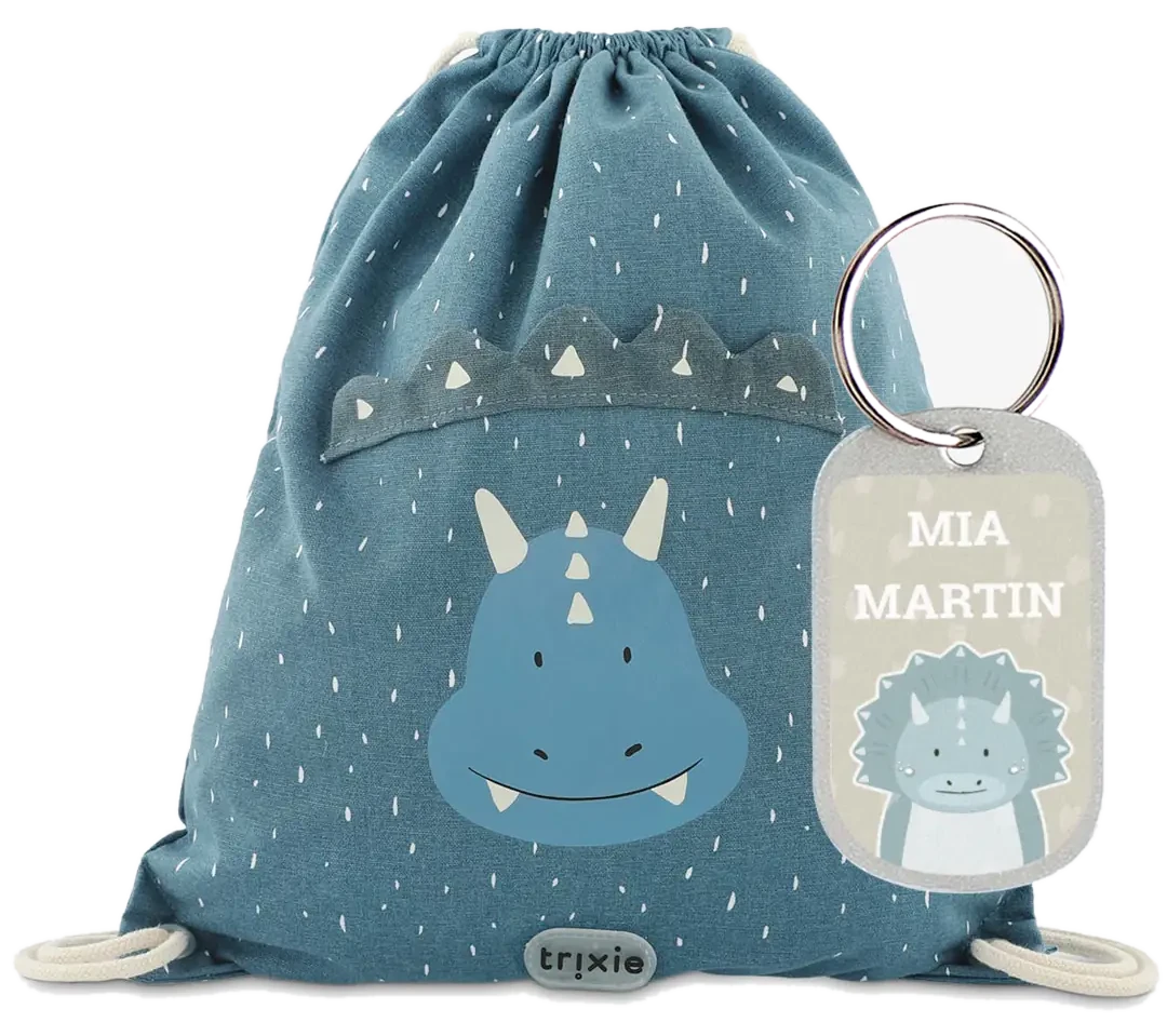 Stikets Kordelrucksack Mr. Triceratops von Trixie