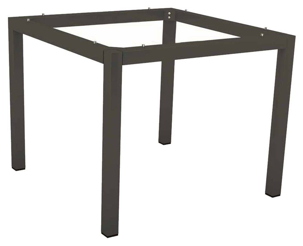Stern Tischgestell 80x80 cm Classic Aluminium anthrazit mit Nivelliersystem