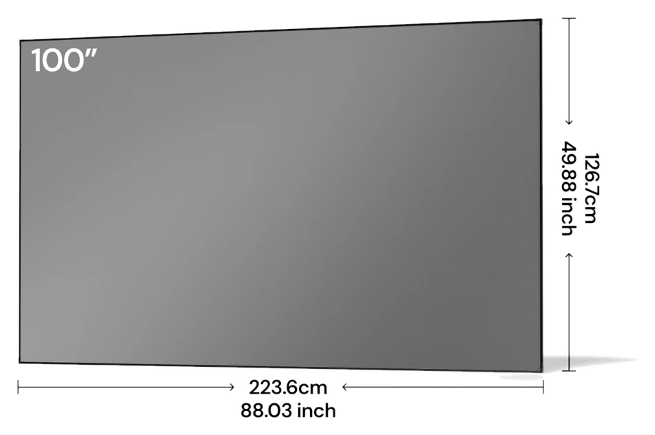 AWOL Valerion 100''/120'' Fresnel-Schirm zur Abschirmung von Umgebungslicht