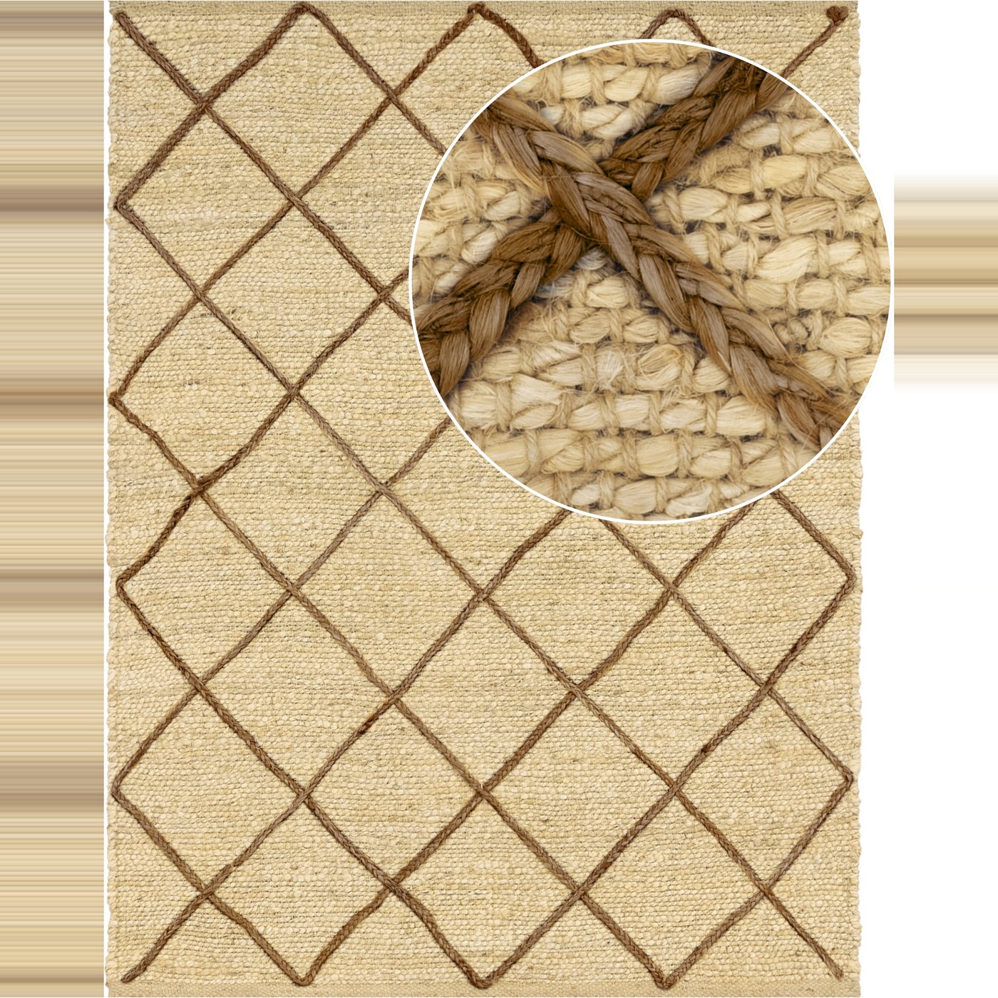 teppich.de Jute-teppich Sakira creme 80x150 cm