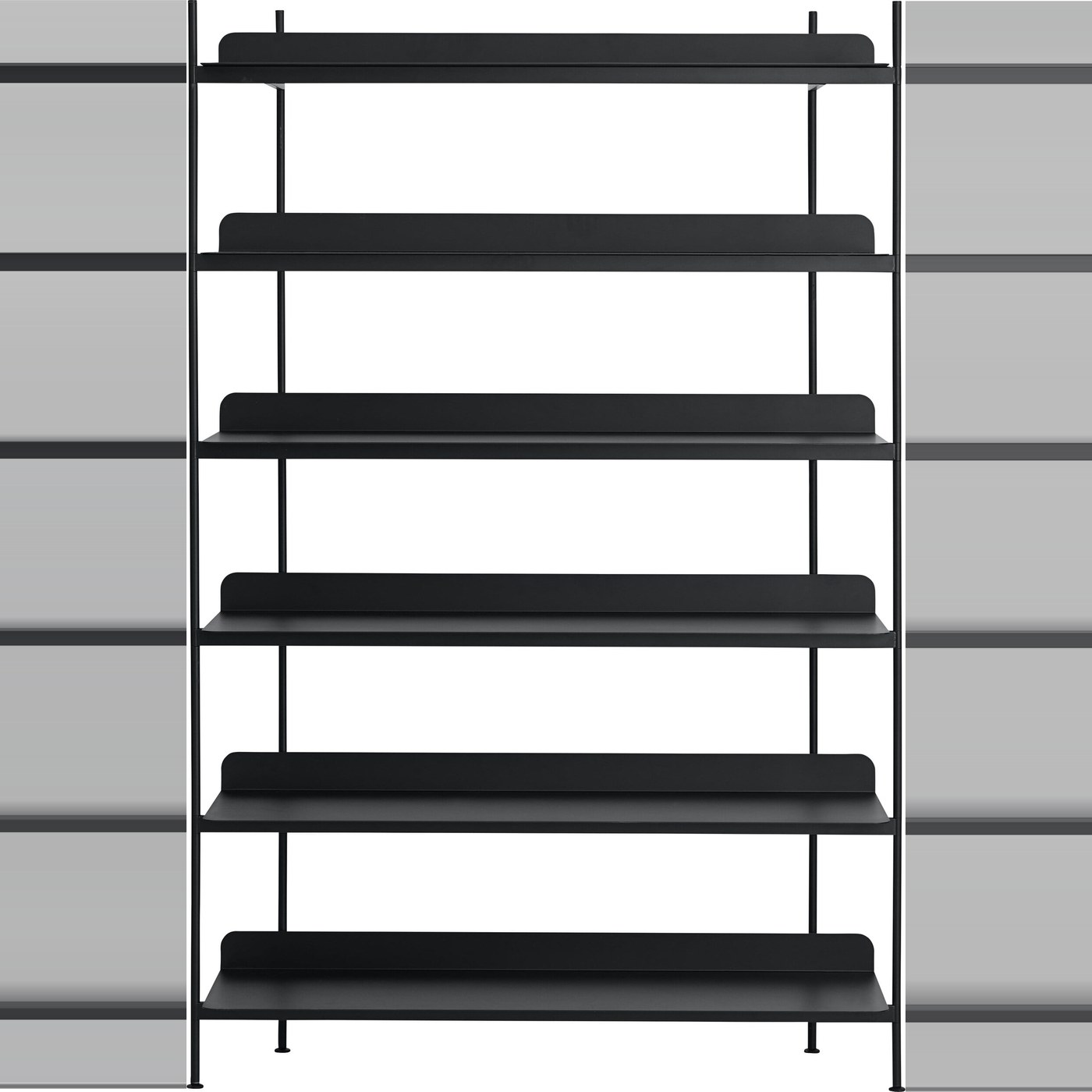 Regale und modulare Systeme Compile 4 Modulares Regalsystem grau