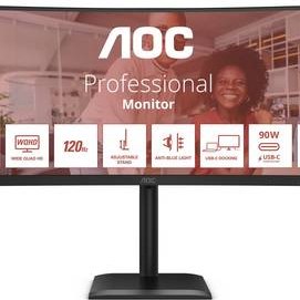 AOC 86,0cm (34") CU34E4CV 21:09 2xHDMI+DP+USB-C Curved blk