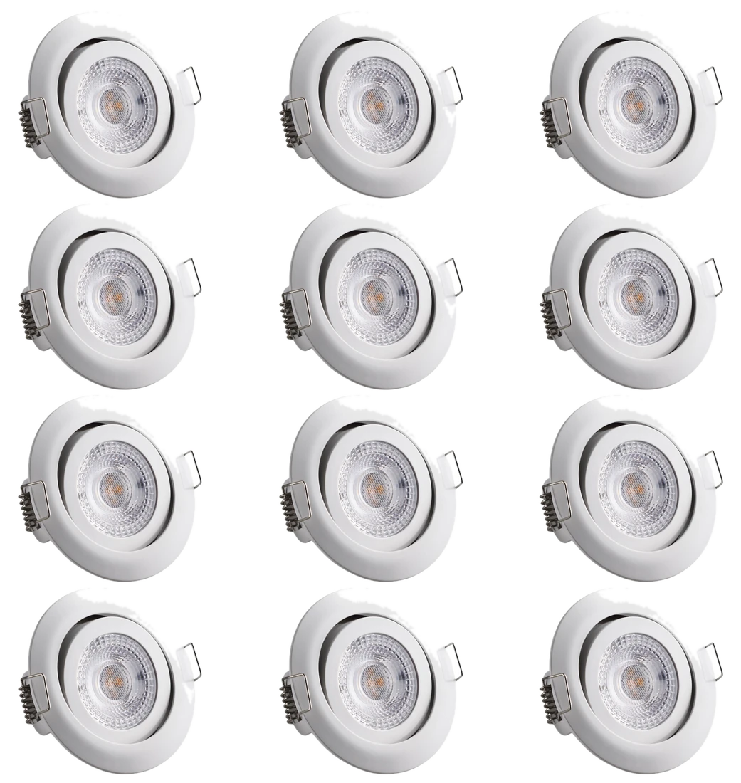 monzana® LED Einbauleuchte Krog 12er-Set Weiß
