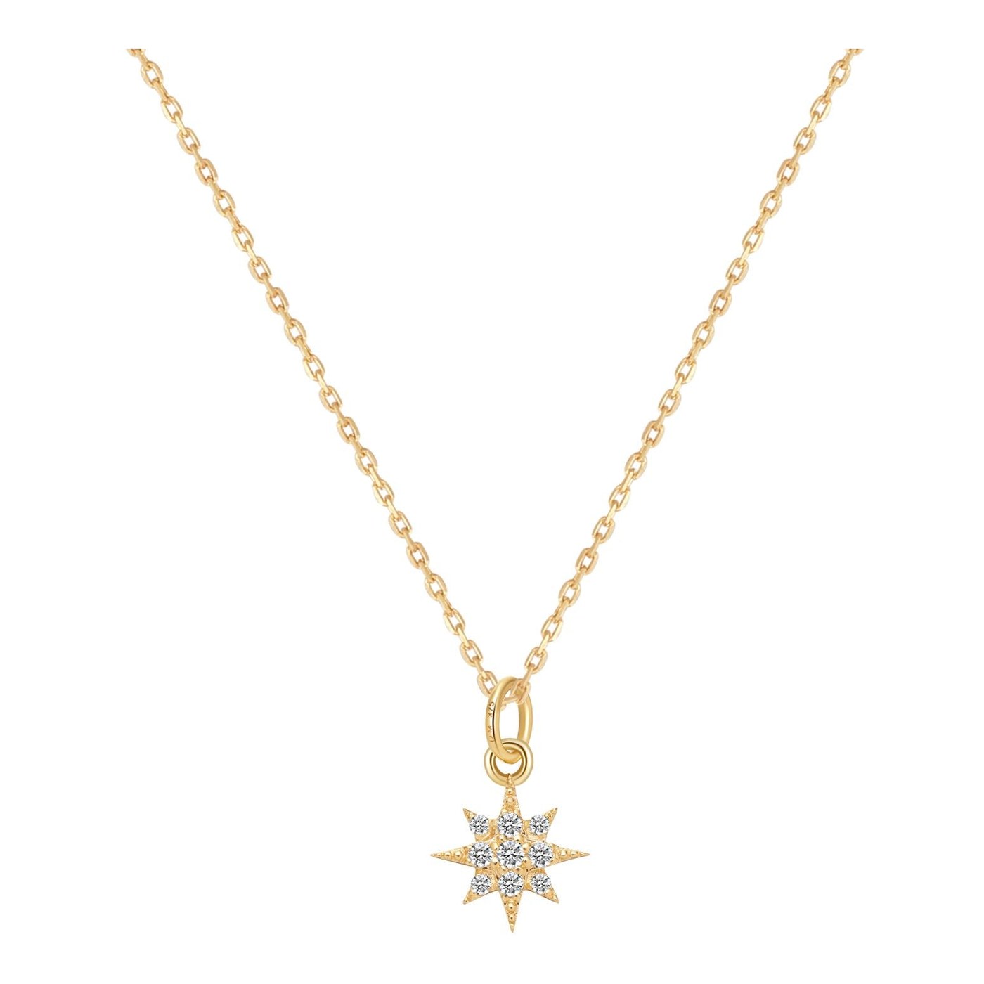 Hey Happiness Fulfillment Halskette mit Anhänger 9K Gold