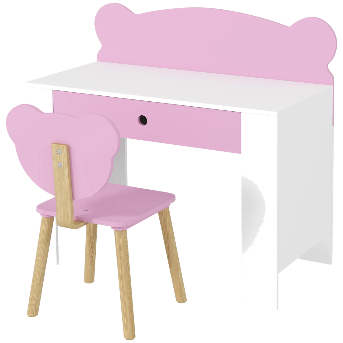 AIYAPLAY Kinder Schreibtisch-Set mit Stuhl