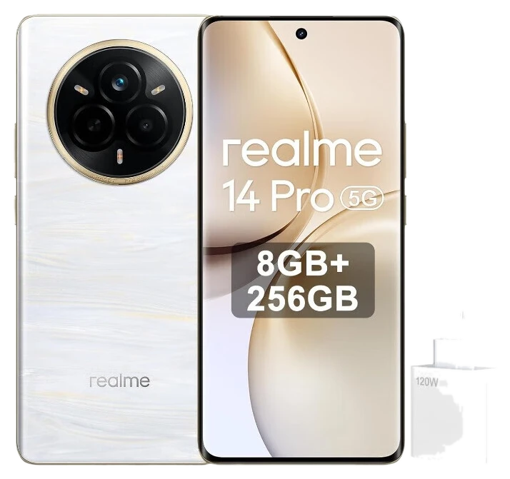 realme 14 Pro 5G Smartphone (Pearl White