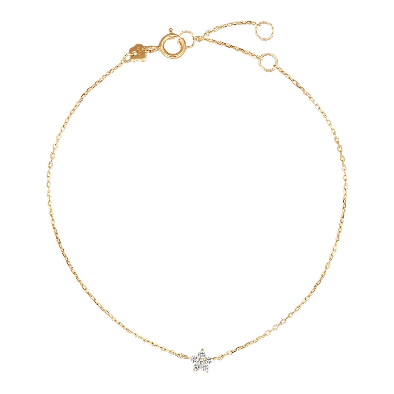 Hey Happiness Bloom Armband 9K Gold – Gold