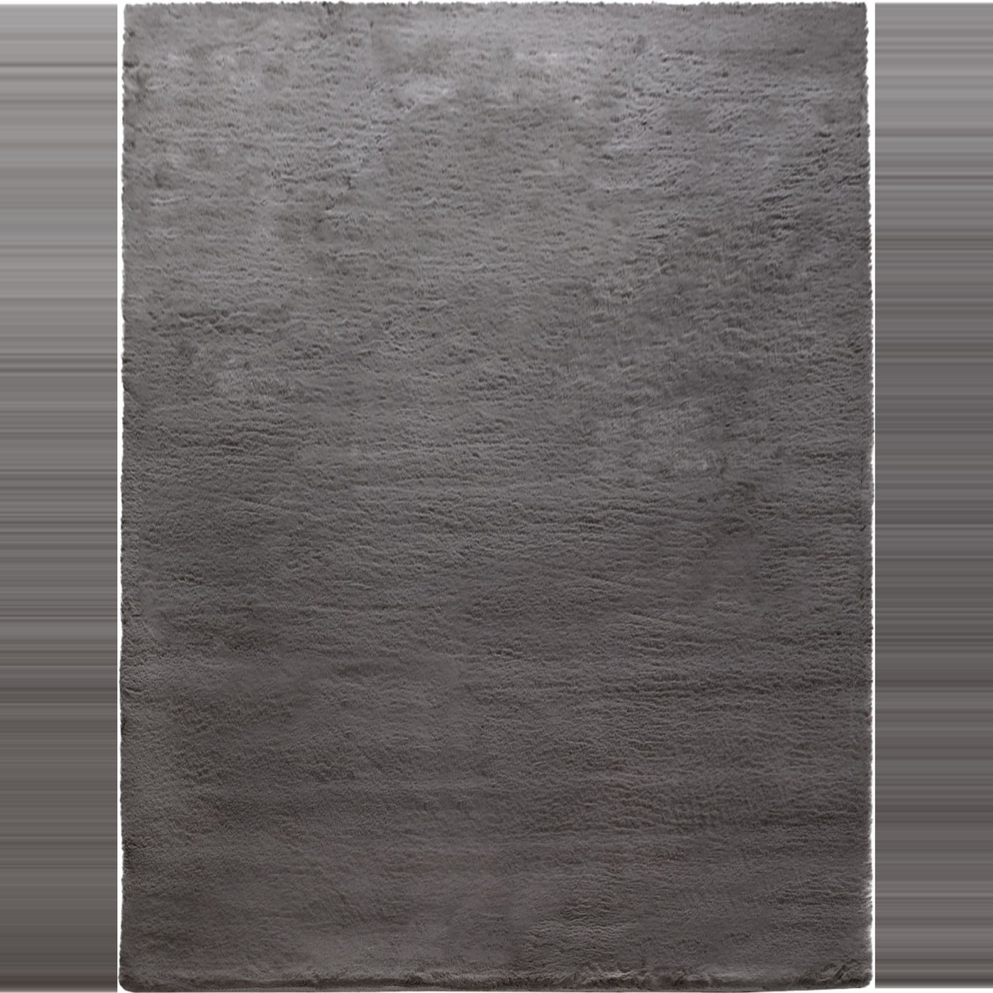 teppich.de Fellteppich Fluffy charcoal 60x90 cm
