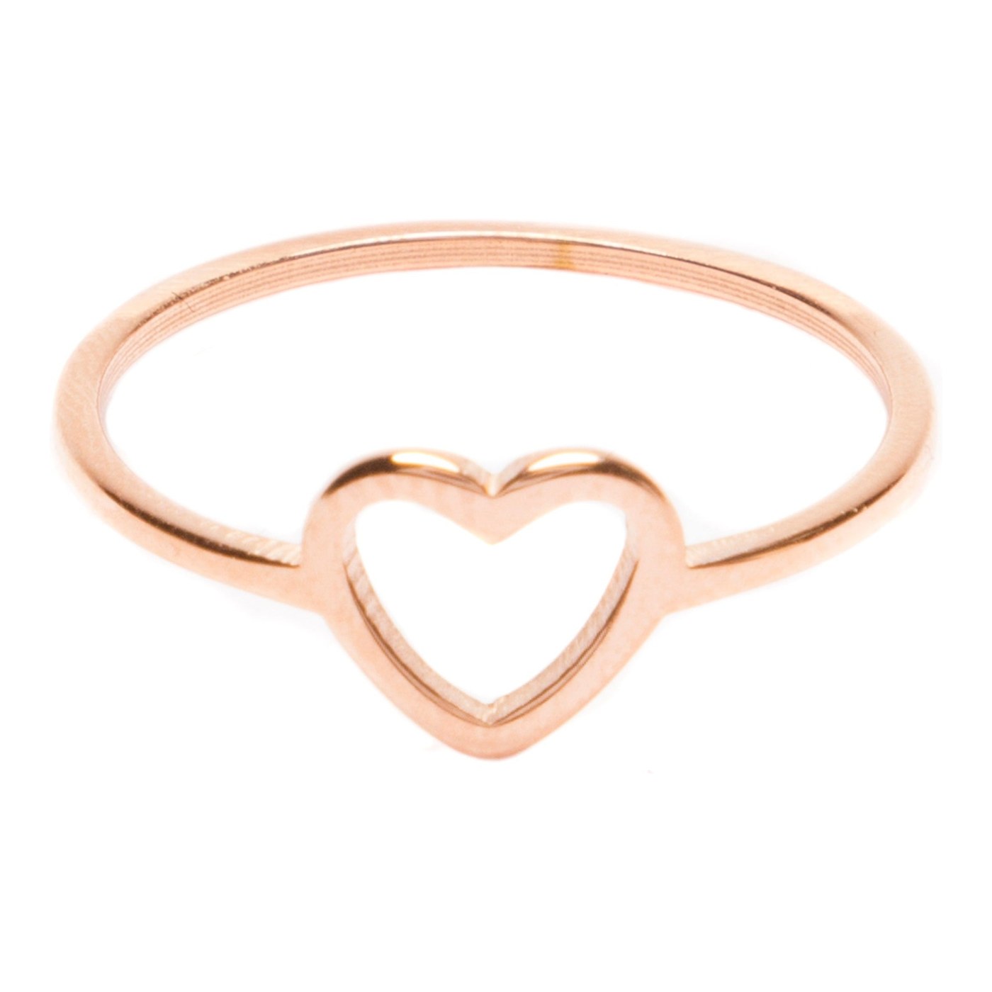 Hey Happiness Herz Ring Roségold – Roségold / Ø 17.3 mm