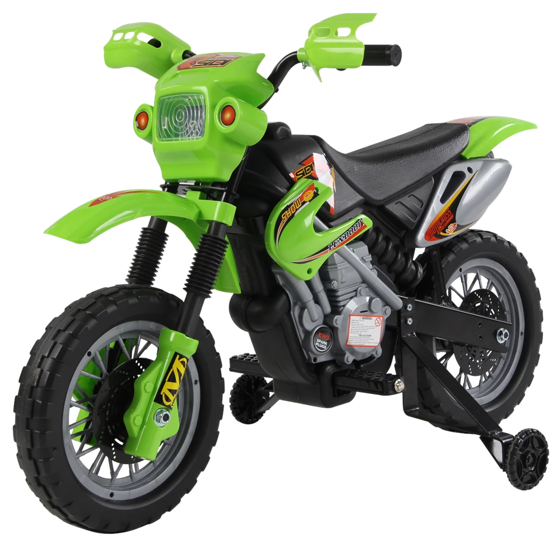 HOMCOM Elektromotorrad für Kinder 3 bis 6 Jahre 6 V Lichter Hupe Musik 102 x