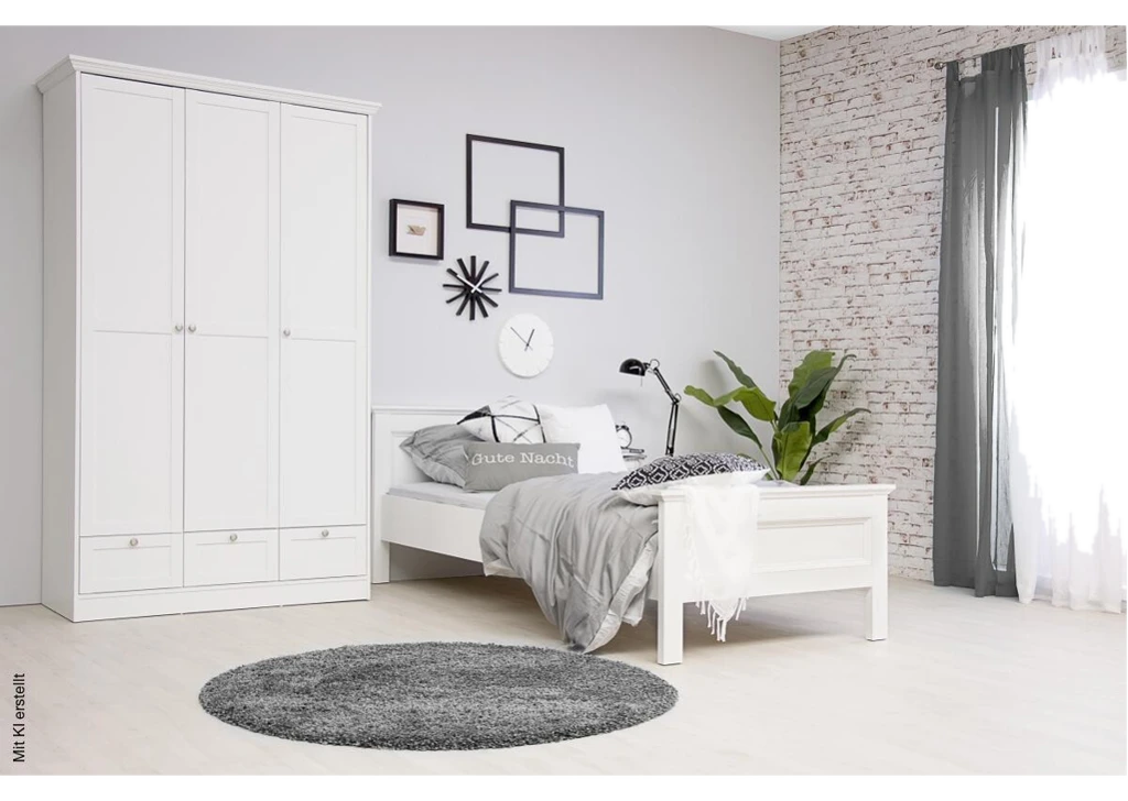 Bett Landwood weiß