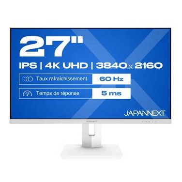 JAPANNEXT 68,6cm JN-IPS270UHD60F-C65W-HSP-W HDMI/DP UHD
